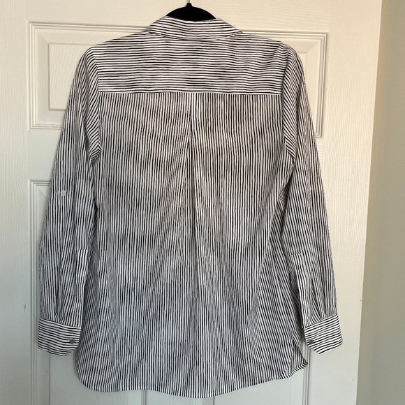 Ellen Tracy Striped Blouse - Picture 2 of 9